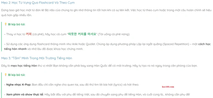 Bỏ Túi 9 Mẹo Học Tiếng Hàn "Bất Bại" Cho Người Mới Bắt Đầu mẹo học tiếng hàn